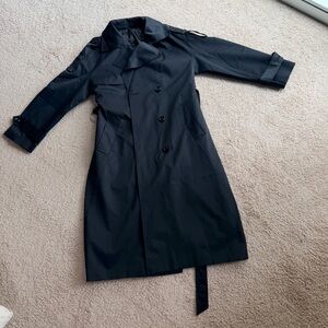 Zara Sleek Black Satin Jacket